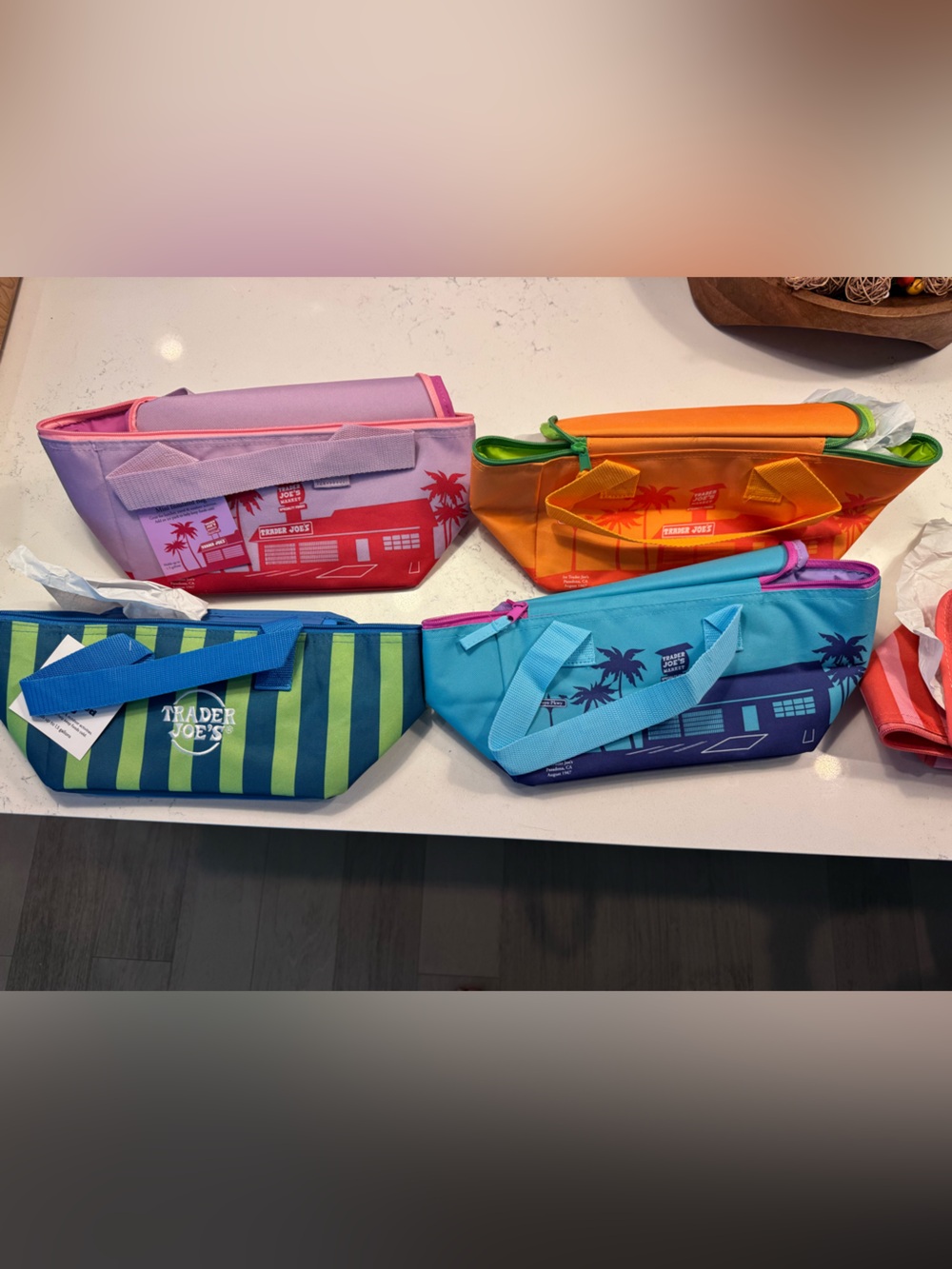 Trader Joe's Insulated Tote Bag Bundle of 5 new